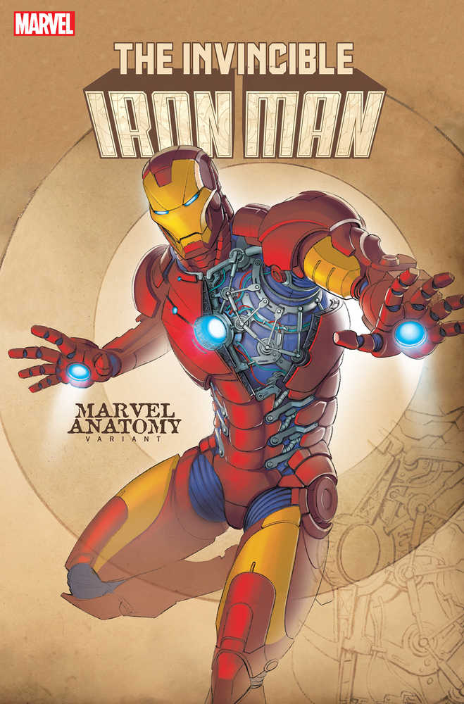 Invincible Iron Man #3 Lobe Marvel Anatomy Variant - gabescaveccc