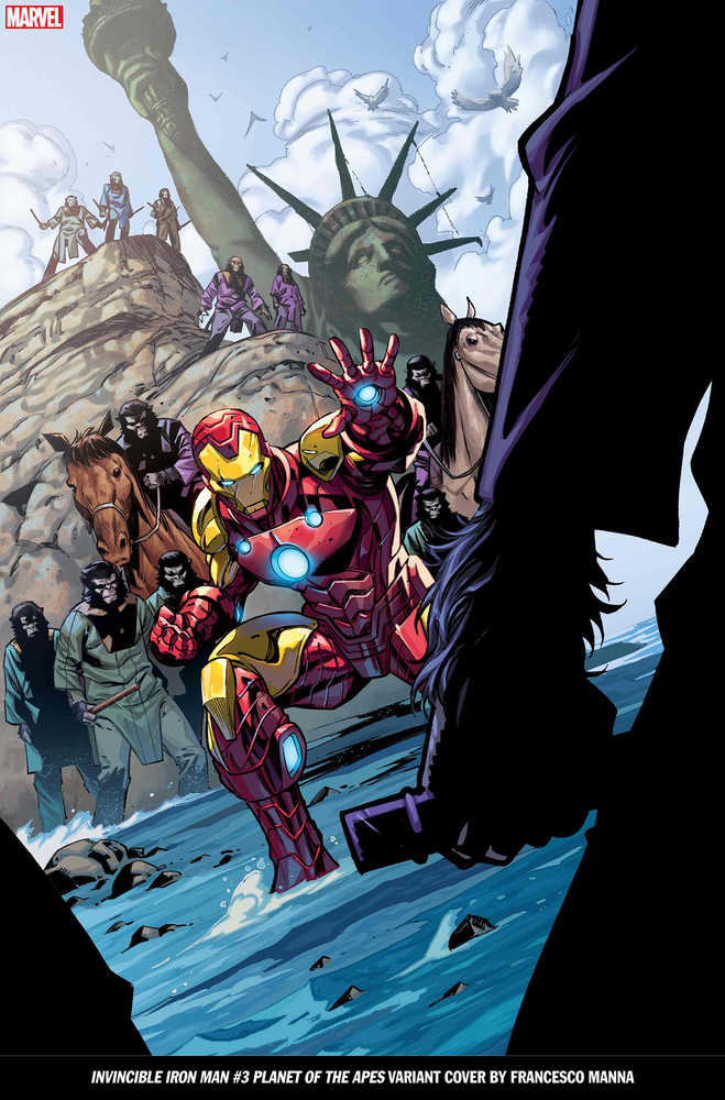 Invincible Iron Man #3 Manna Planet Of The Apes Variant - gabescaveccc