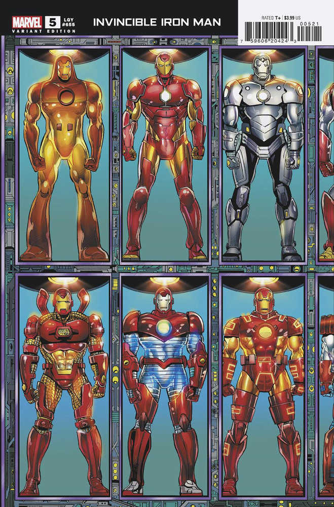 Invincible Iron Man 5 Bob Layton Connecting Variant - gabescaveccc