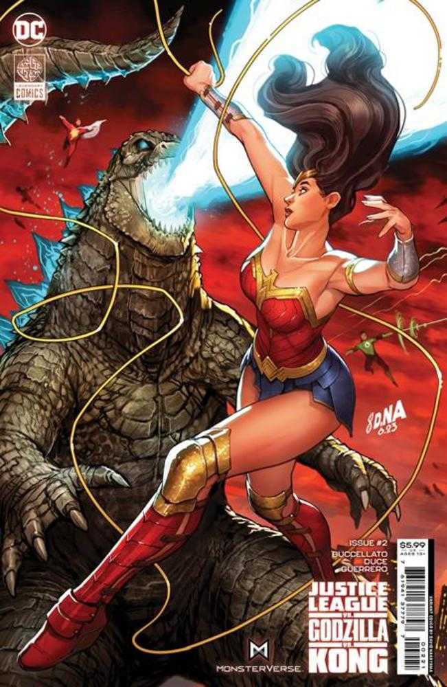 Justice League vs Godzilla vs Kong #2 (Of 7) Cover B David Nakayama Wonder Woman Connecting Card Stock Variant - gabescaveccc