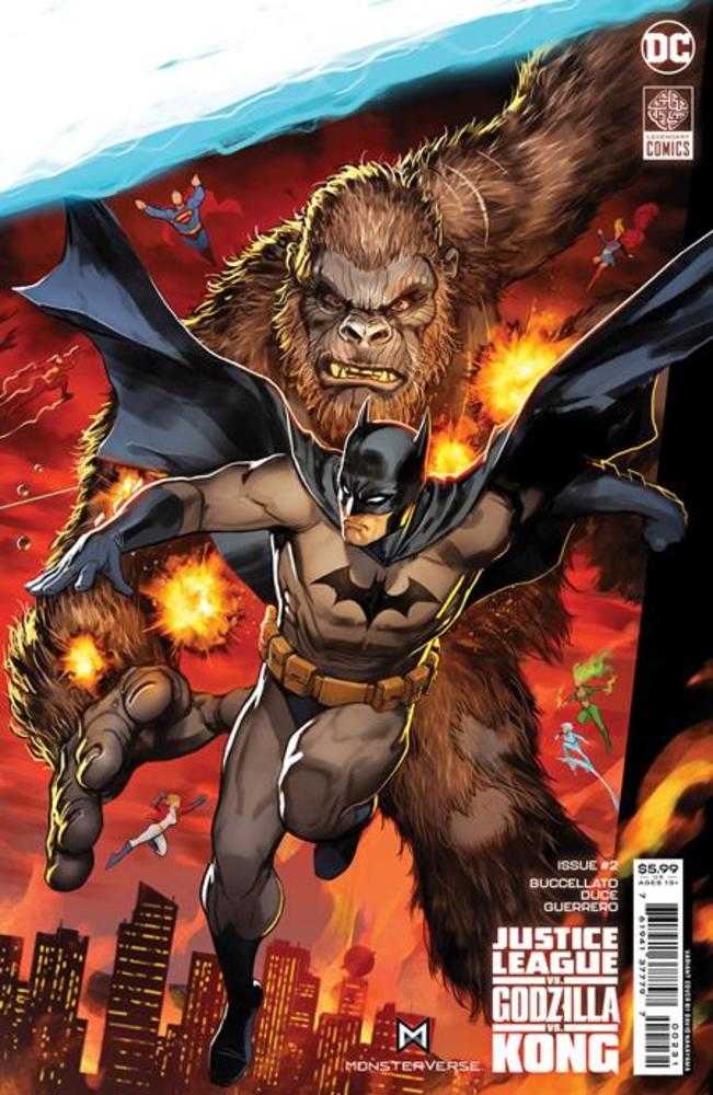 Justice League vs Godzilla vs Kong #2 (Of 7) Cover C David Nakayama Batman Connecting Card Stock Variant - gabescaveccc
