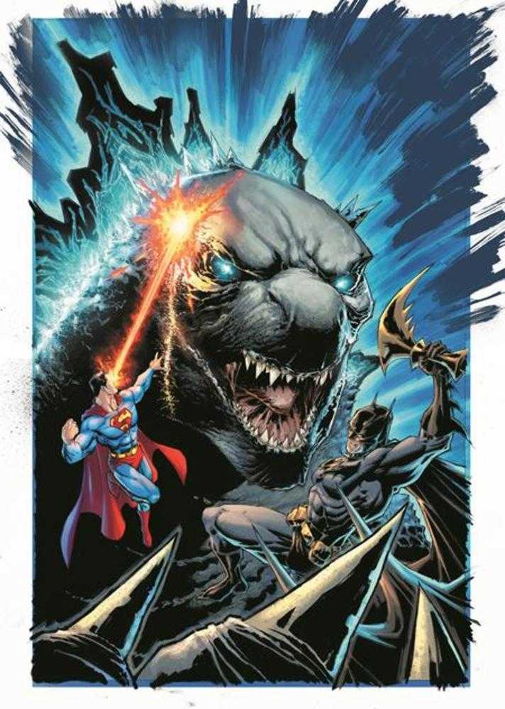 Justice League vs Godzilla vs Kong #4 (Of 7) Cover C Whilce Portacio Godzilla Card Stock Variant - gabescaveccc