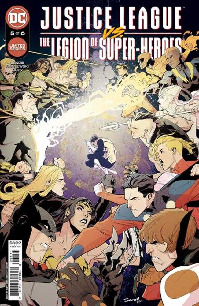 Justice League vs The Legion Of Super-Heroes #5 (Of 6) Cover A Scott Godlewski - gabescaveccc