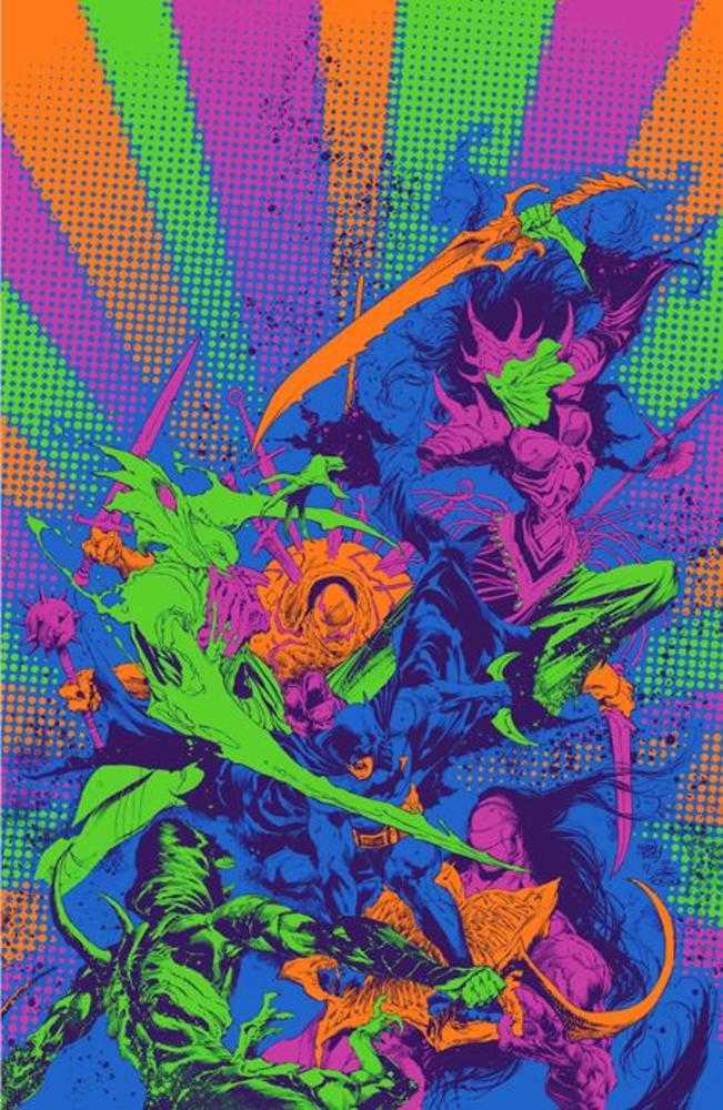 Knight Terrors #3 (Of 4) Cover D Ivan Reis Darkest Hour Neon Ink Card Stock Variant - gabescaveccc