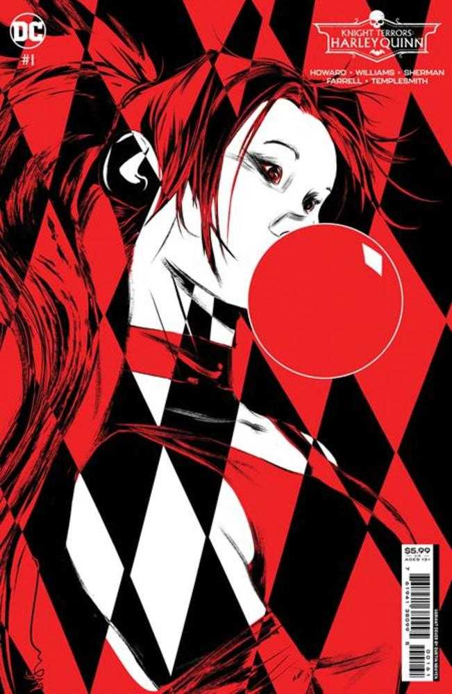 Knight Terrors Harley Quinn #1 (Of 2) Cover D Dustin Nguyen Midnight Card Stock Variant - gabescaveccc