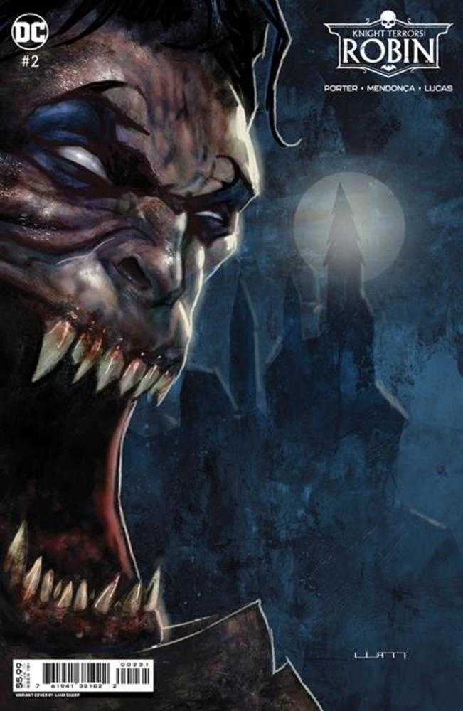 Knight Terrors Robin #2 (Of 2) Cover C Liam Sharp Card Stock Variant - gabescaveccc