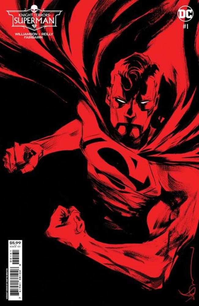 Knight Terrors Superman #1 (Of 2) Cover D Dustin Nguyen Midnight Card Stock Variant - gabescaveccc