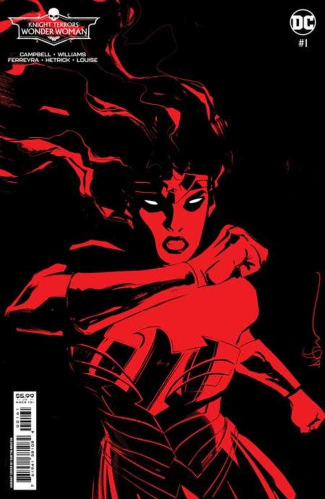 Knight Terrors Wonder Woman #1 (Of 2) Cover D Dustin Nguyen Midnight Card Stock Variant - gabescaveccc