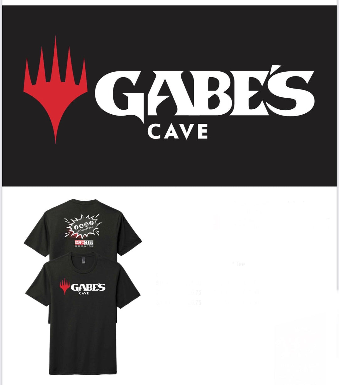 Magical Gabe's Cave Logo Shirt - gabescaveccc