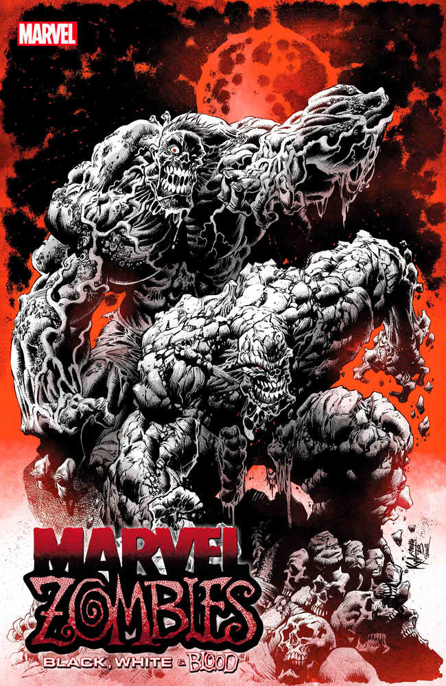 Marvel Zombies Black White Blood #4 - gabescaveccc