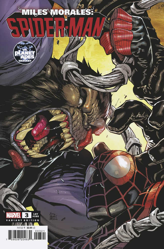 Miles Morales Spider-Man #3 Stegman Planet Of The Apes Variant - gabescaveccc