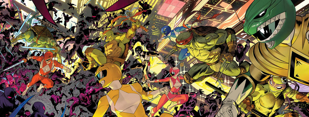 Mmpr Teenage Mutant Ninja Turtles II #1 (Of 5) Cover E Double Gatefold Variant Mora - gabescaveccc