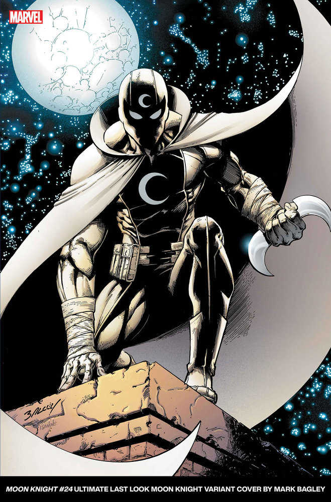 Moon Knight 24 Mark Bagley Ultimate Last Look Variant - gabescaveccc