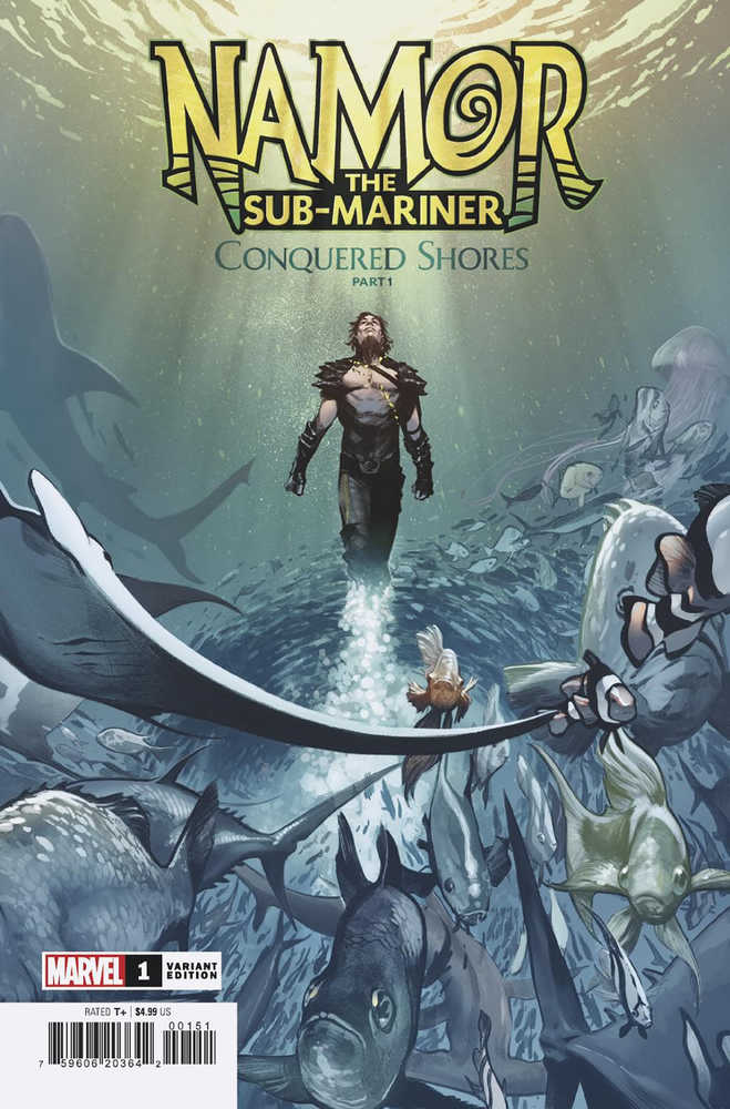 Namor Sub-Mariner Conquered Shores #1 (Of 5) Larraz Variant - gabescaveccc