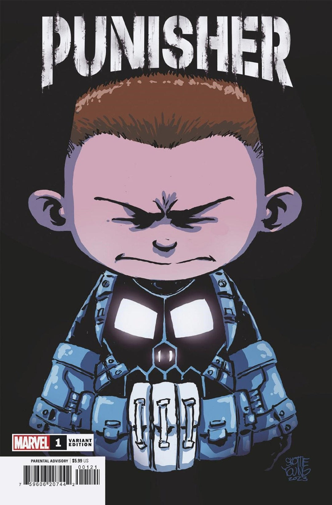 Punisher 1 Skottie Young Variant - gabescaveccc