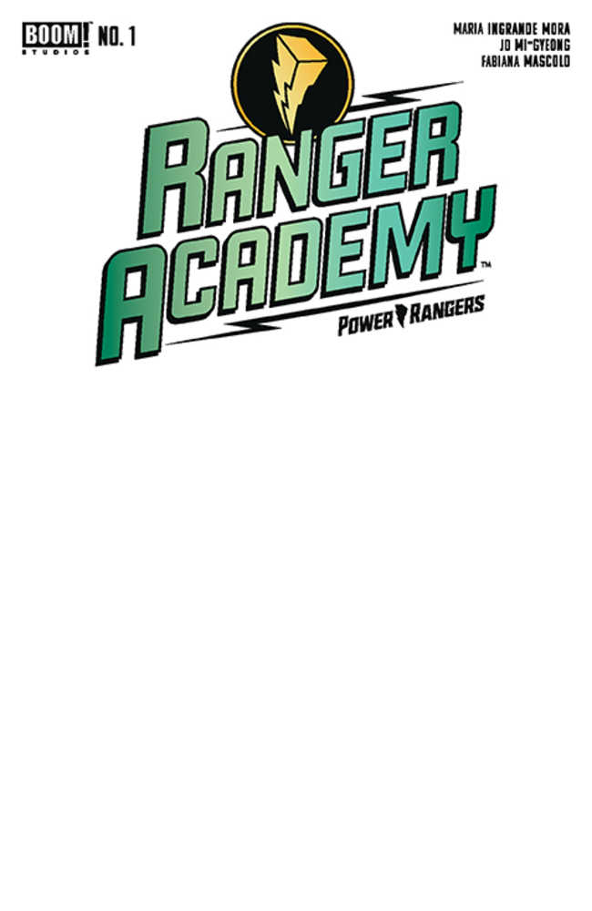 Ranger Academy #1 Cover C Blank Sketch Variant - gabescaveccc