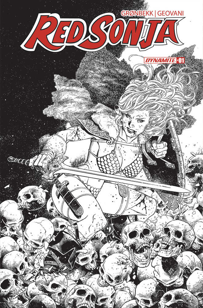 Red Sonja 2023 #1 Cover T 20 Copy Cheung Line Art - gabescaveccc