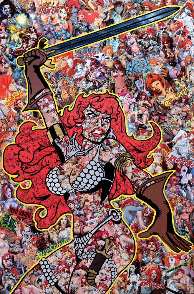 Red Sonja 2023 #1 Cover U 20 Copy Collage Virgin - gabescaveccc