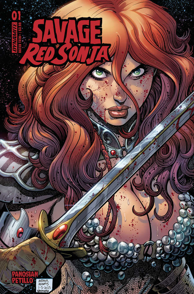 Savage Red Sonja #1 Cover C Adams - gabescaveccc