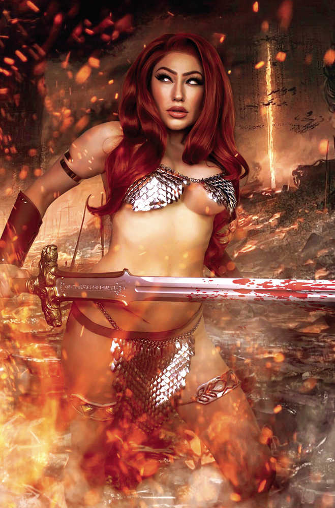 Savage Red Sonja #3 Cover F 10 Copy Variant Edition Cosplay Virgin - gabescaveccc