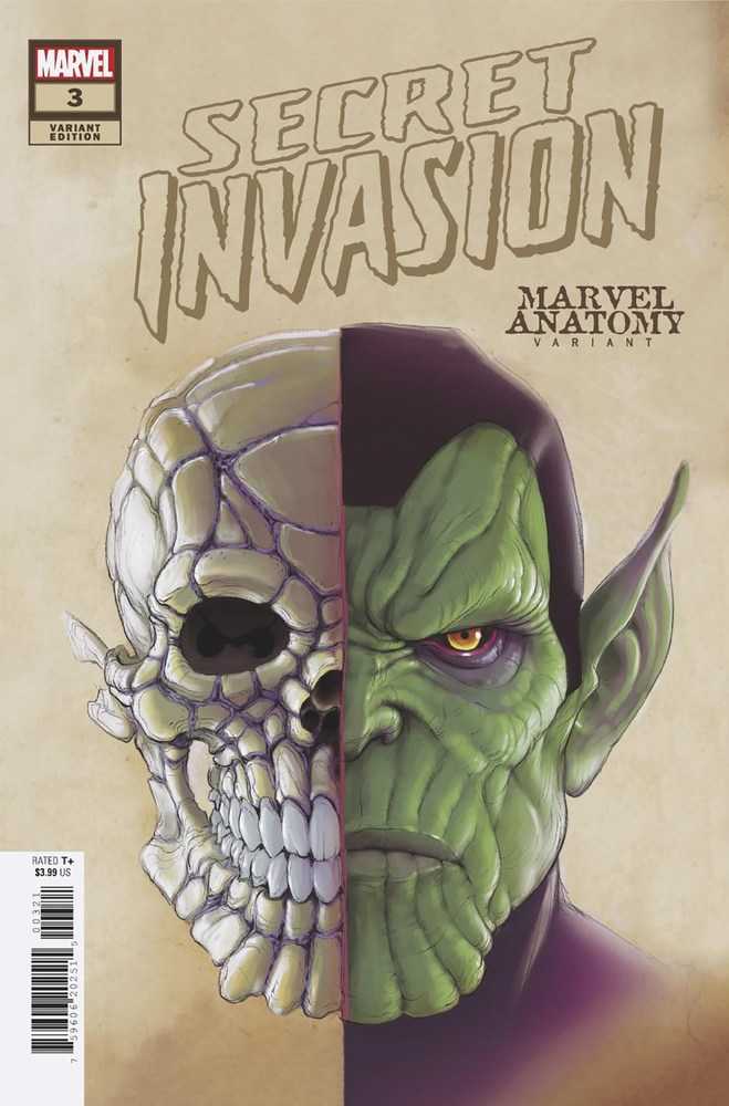 Secret Invasion #3 (Of 5) Marvel Anatomy Lobe Variant - gabescaveccc