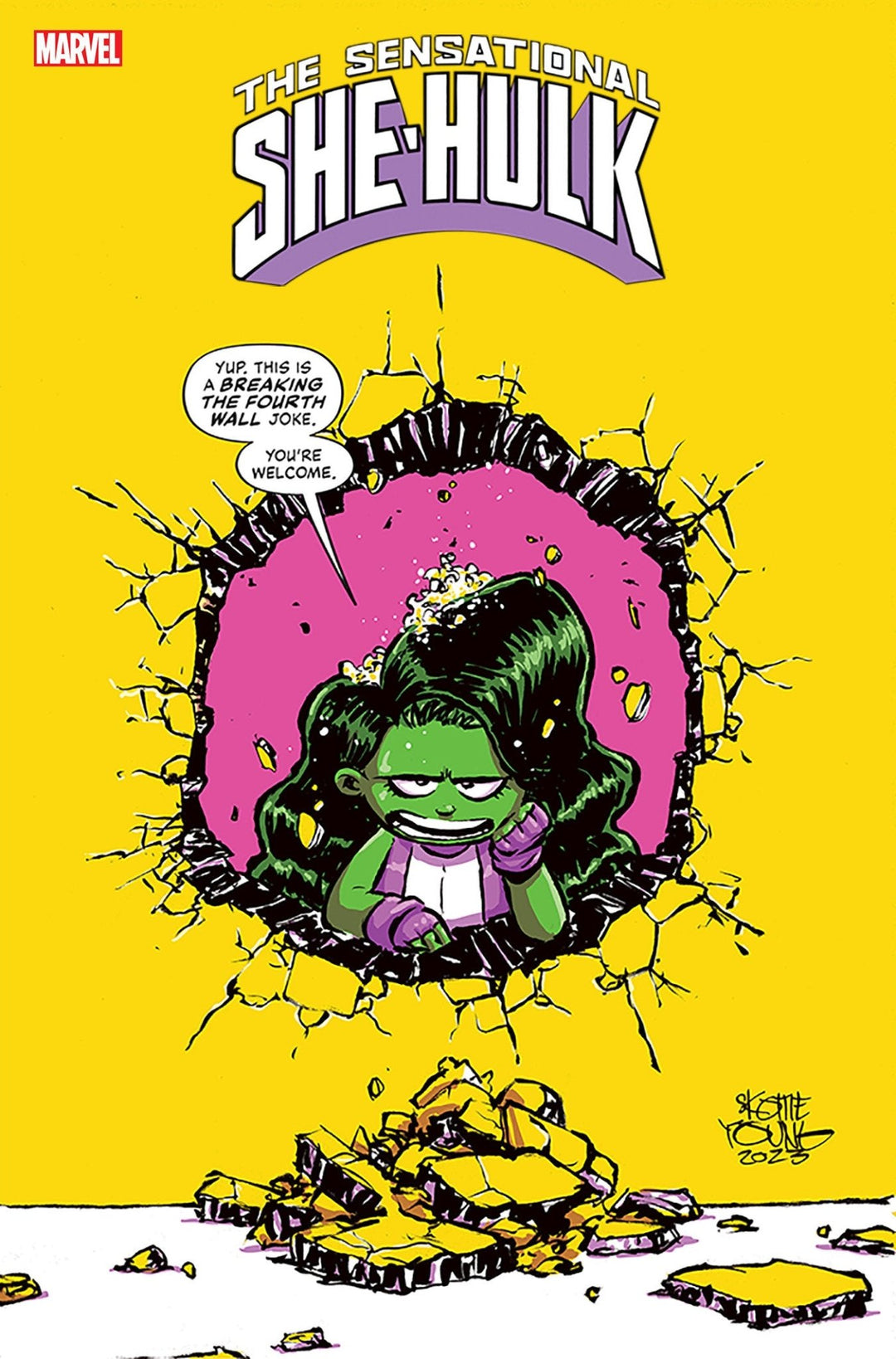 Sensational She-Hulk 1 Skottie Young Variant - gabescaveccc