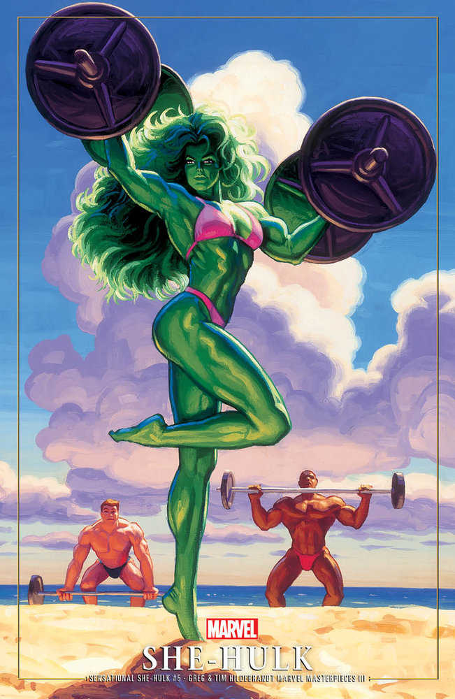 Sensational She-Hulk 5 Greg And Tim Hildebrandt She-Hulk Marvel Masterpieces III Variant - gabescaveccc