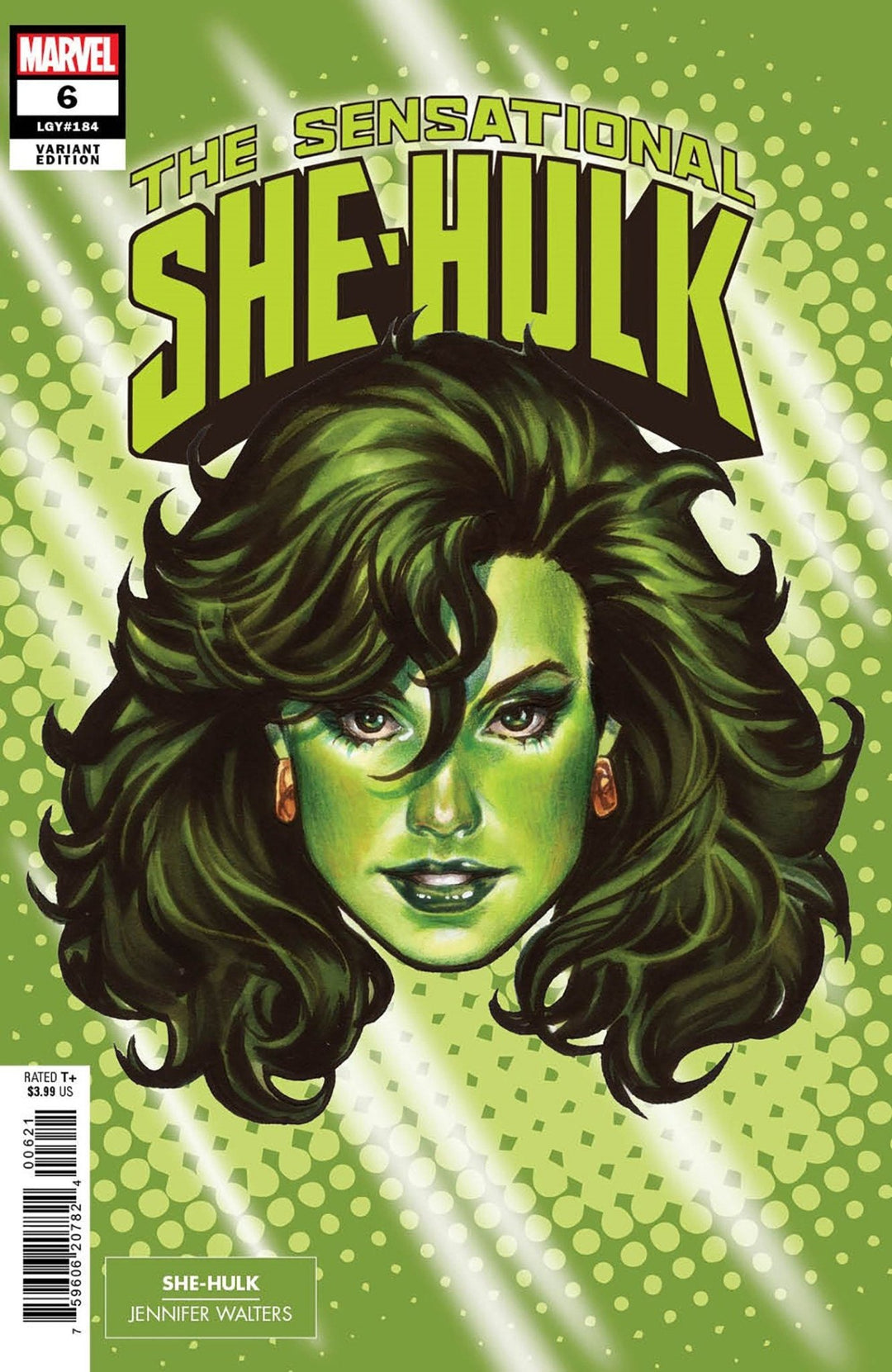 Sensational She-Hulk #6 Mark Brooks Headshot Variant - gabescaveccc