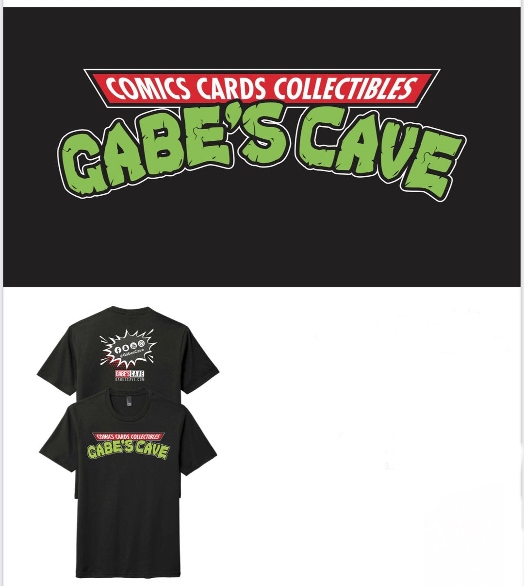 Shelled Gabe's Cave Logo Shirt - gabescaveccc