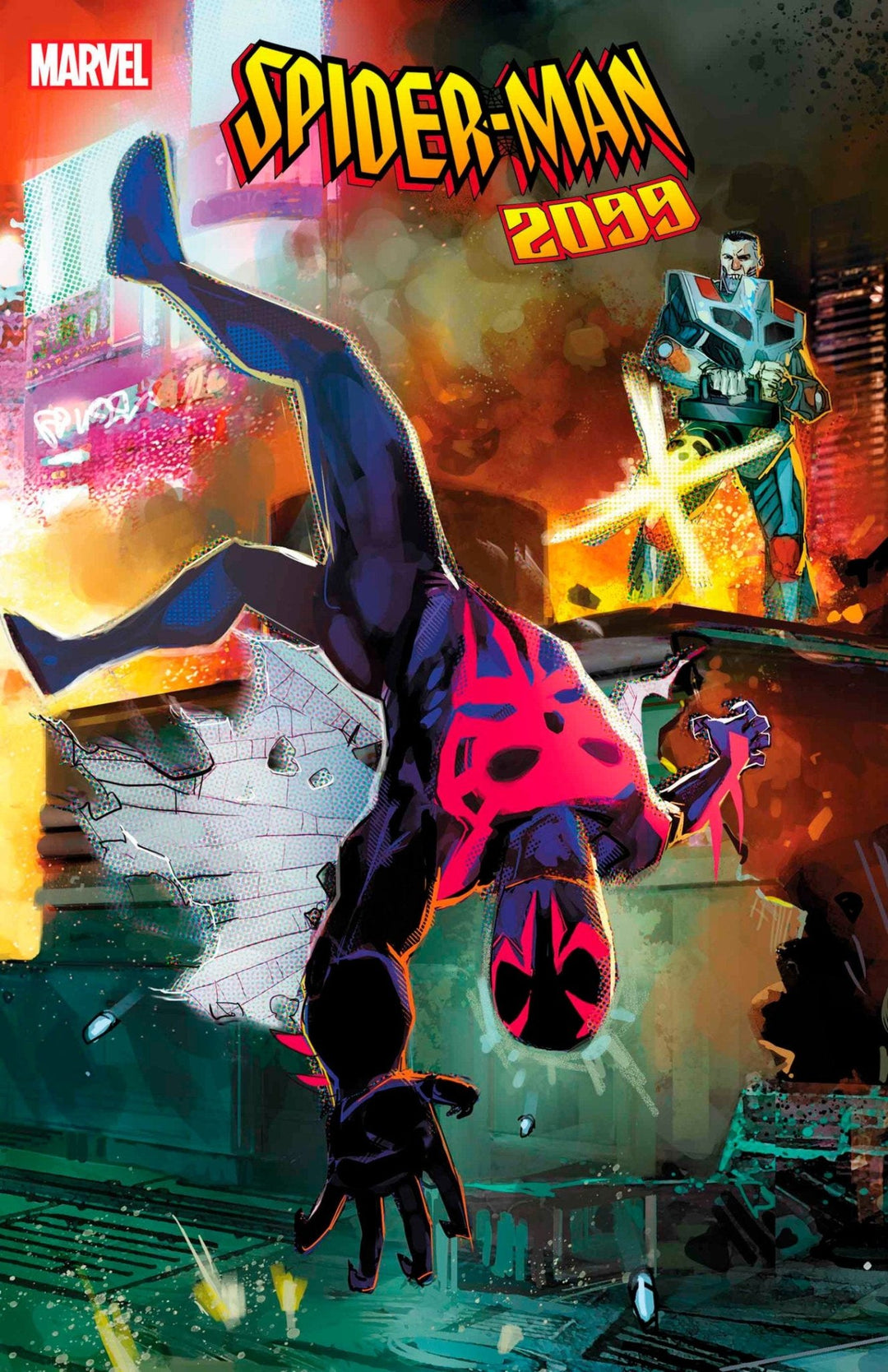 Spider-Man 2099: Dark Genesis 4 Rod Reis Connecting Variant - gabescaveccc