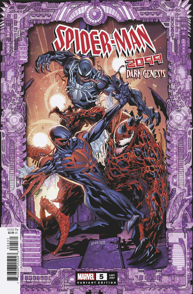Spider-Man 2099: Dark Genesis 5 Ken Lashley Frame Variant - gabescaveccc