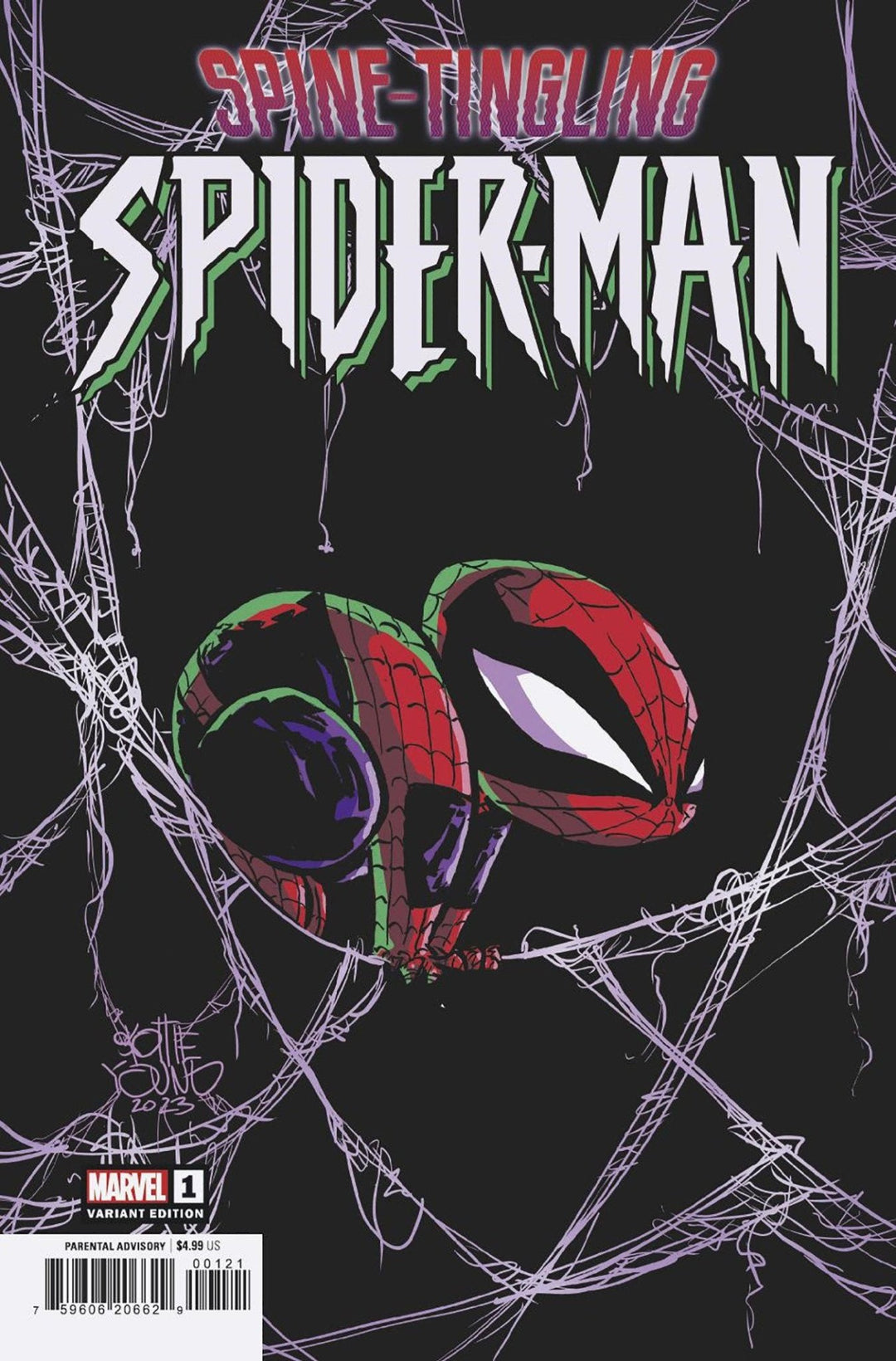 Spine-Tingling Spider-Man 1 Skottie Young Variant - gabescaveccc