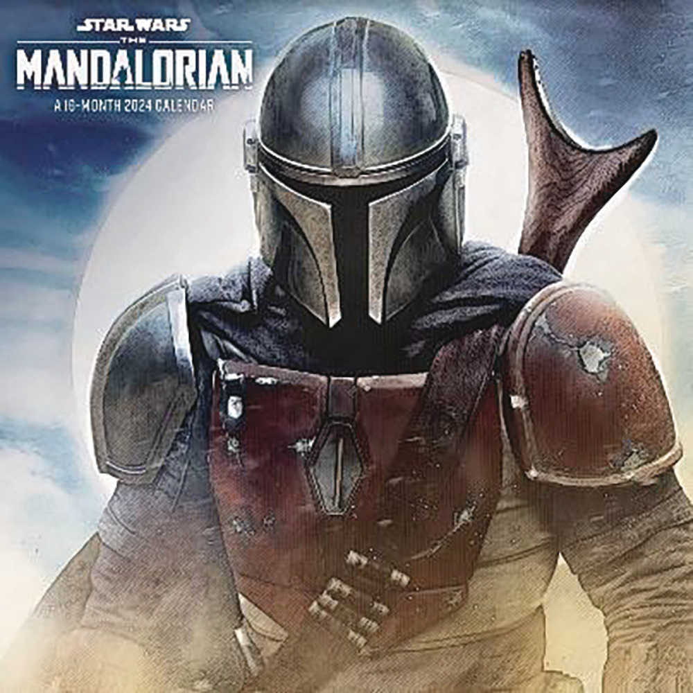 Star Wars Mandalorian 16 Month 2024 Wall Calendar - gabescaveccc