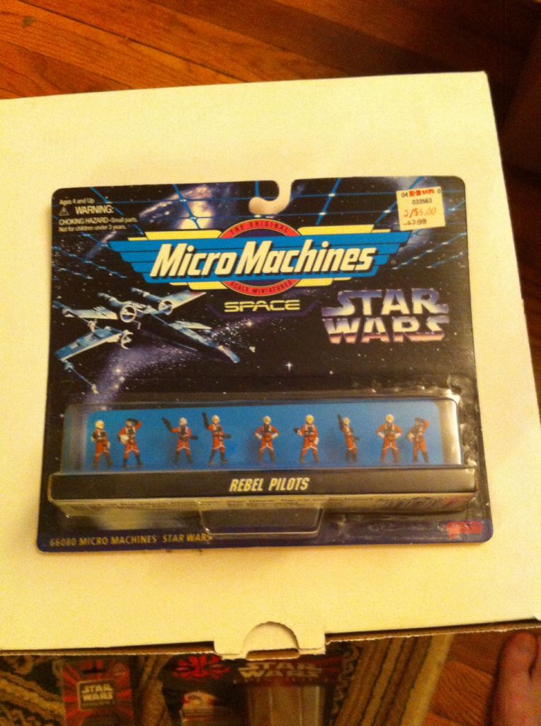 Star Wars Micro Machines Rebel Pilots Mini Figure Toy Set - gabescaveccc