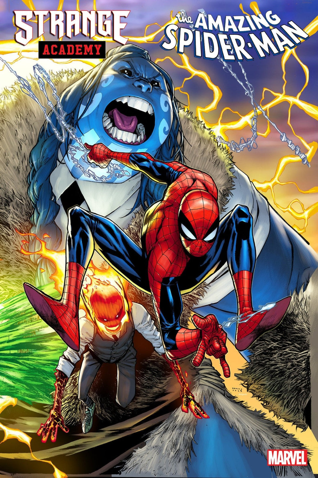 Strange Academy: Amazing Spider-Man 1 Humberto Ramos Connecting Variant - gabescaveccc