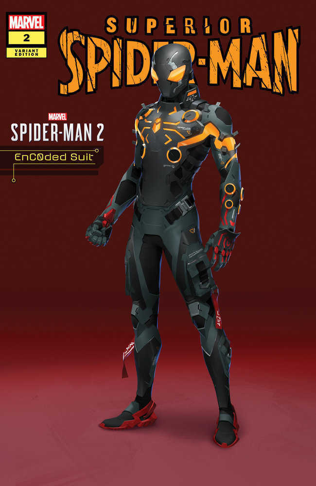 Superior Spider-Man #2 Encoded Suit Marvel'S Spider-Man 2 Variant - gabescaveccc