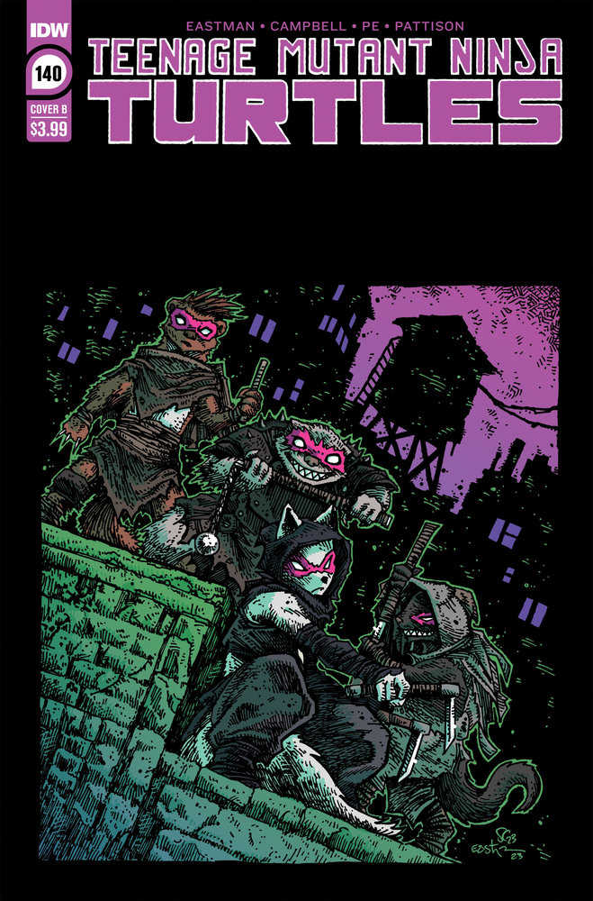 Teenage Mutant Ninja Turtles #140 Variant B (Eastman) - gabescaveccc