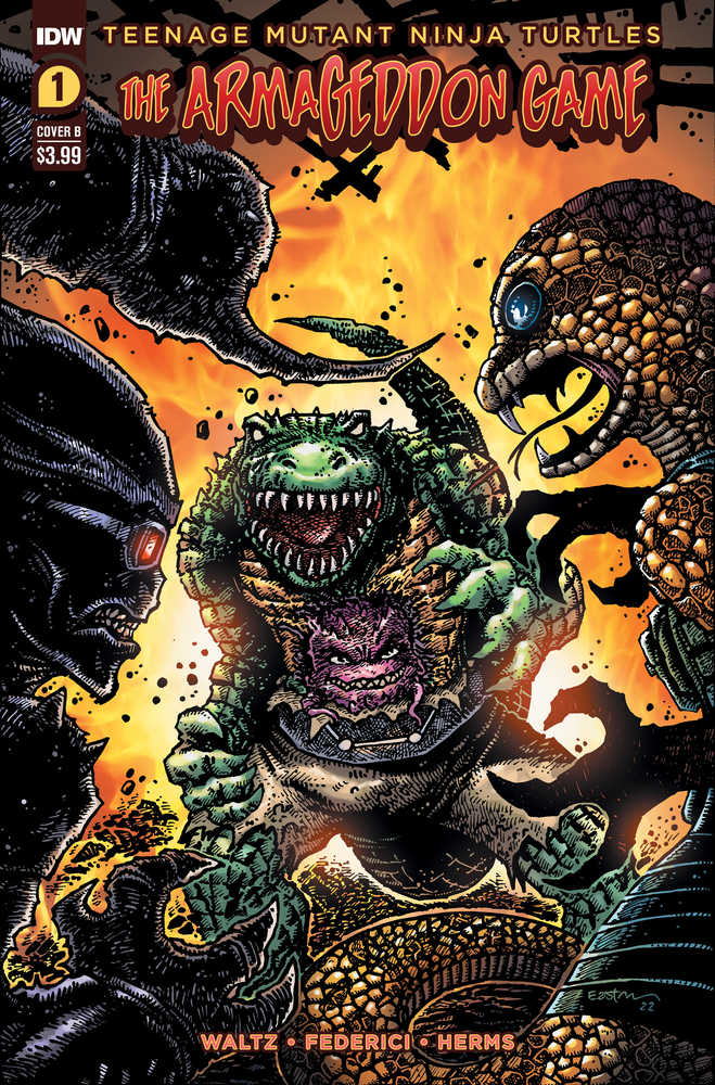 Teenage Mutant Ninja Turtles Armageddon Game #1 Cover B Eastman - gabescaveccc