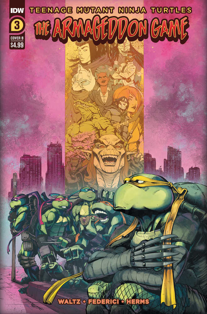 Teenage Mutant Ninja Turtles Armageddon Game #3 Cover B Height - gabescaveccc