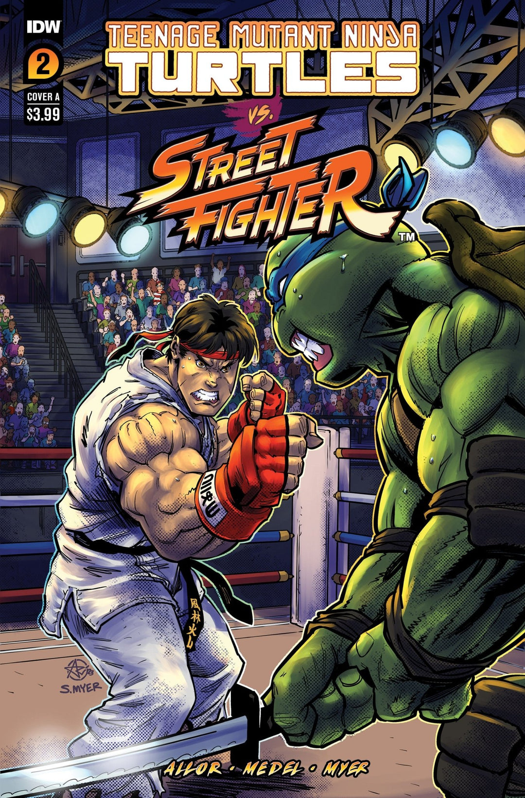 Teenage Mutant Ninja Turtles vs. Street Fighter #2 Cover A (Medel) - gabescaveccc