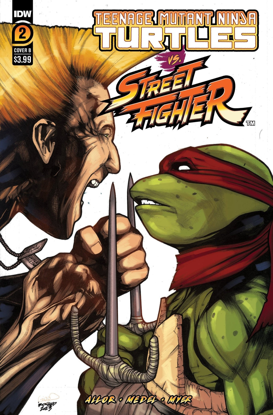 Teenage Mutant Ninja Turtles vs. Street Fighter #2 Variant B (Sanchez) - gabescaveccc
