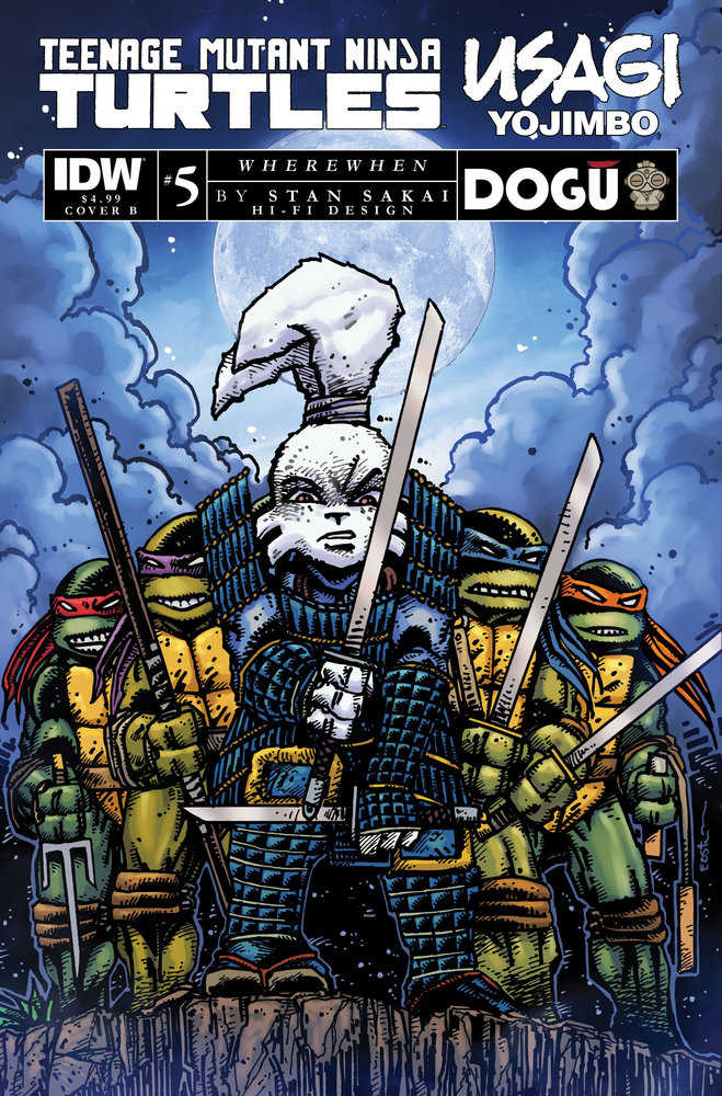 Teenage Mutant Ninja Turtles/Usagi Yojimbo: Wherewhen #5 Variant B (Eastman) - gabescaveccc