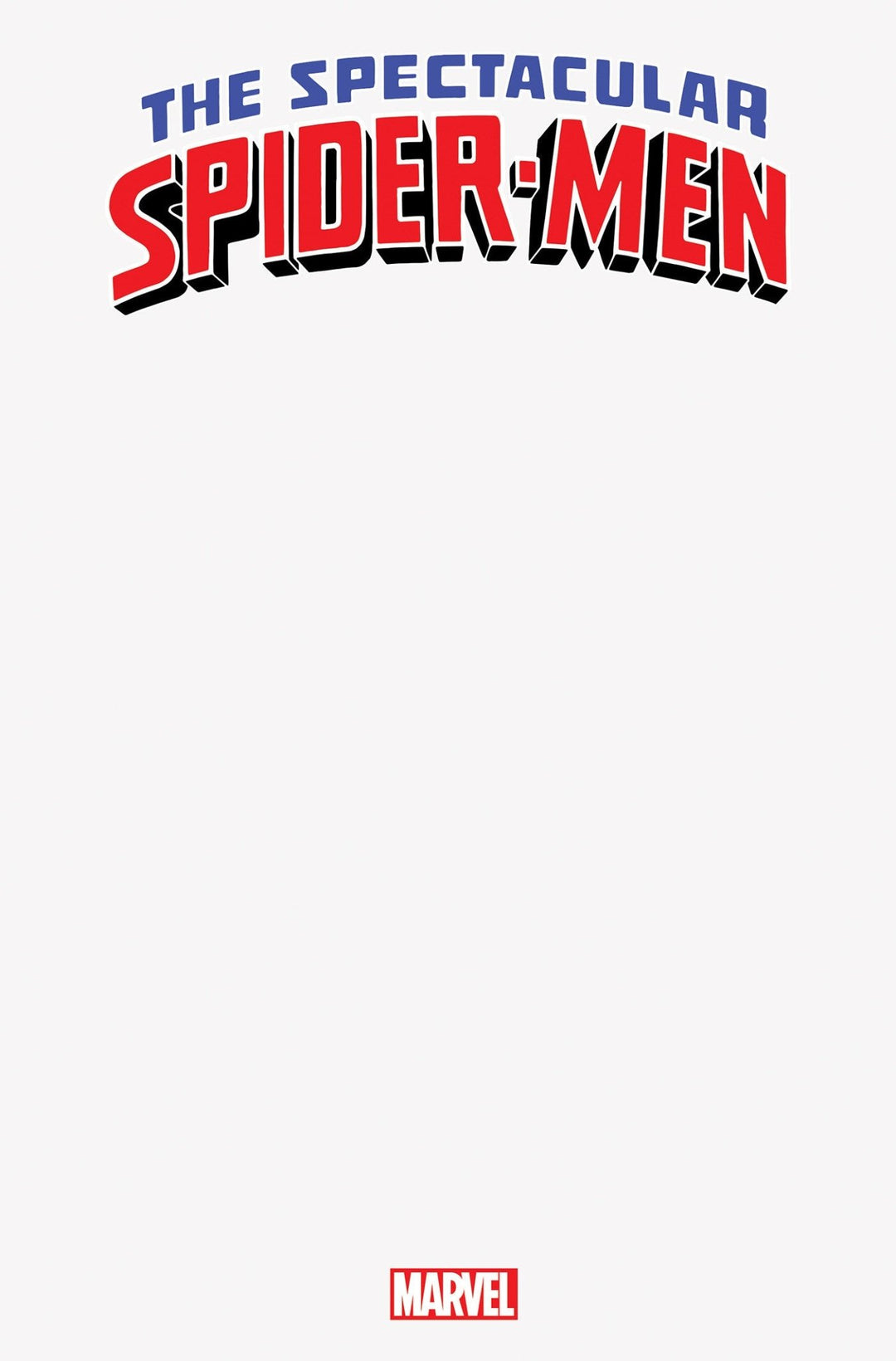 The Spectacular Spider-Men 1 Blank Cover Variant - gabescaveccc