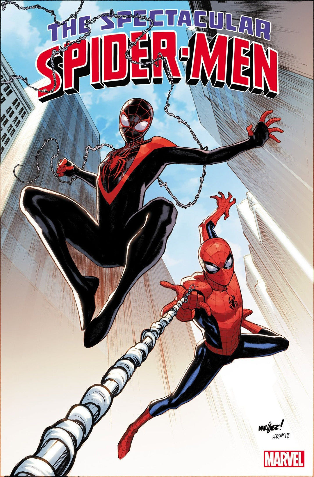 The Spectacular Spider-Men 1 David Marquez Foil Variant - gabescaveccc