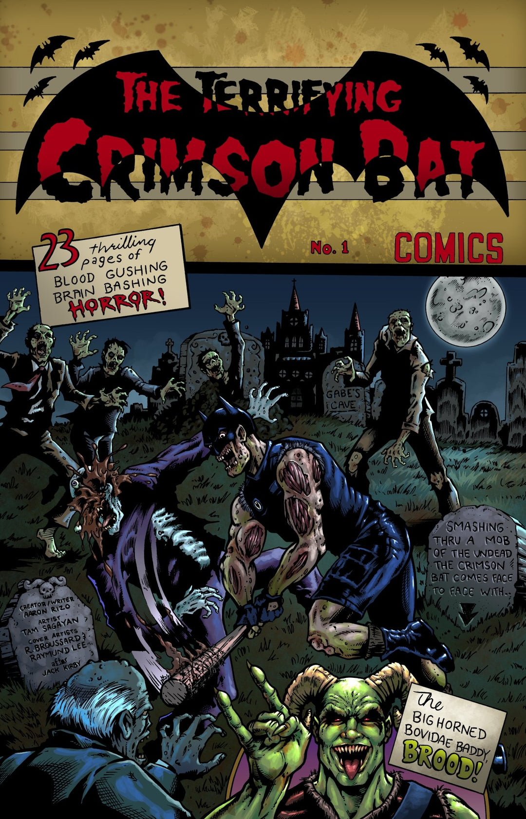 The Terrifying Crimson Bat Comics #1 (Gabe's Cave Exclusive) - gabescaveccc