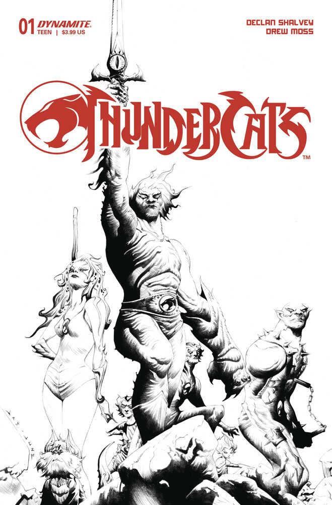 Thundercats #1 Cover T 25 Copy Variant Edition Lee Line Art - gabescaveccc