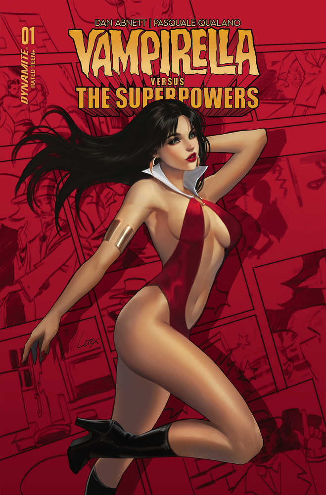 Vampirella vs Superpowers #1 Cover B Leirix - gabescaveccc