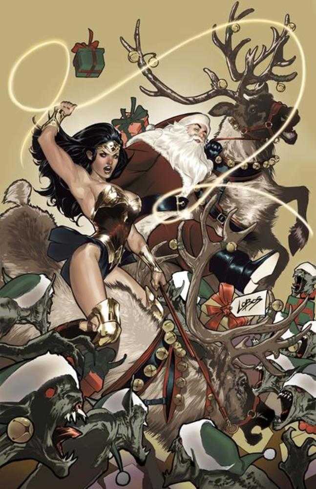 Wonder Woman #4 Cover D Pablo Villalobos Santa Card Stock Variant - gabescaveccc