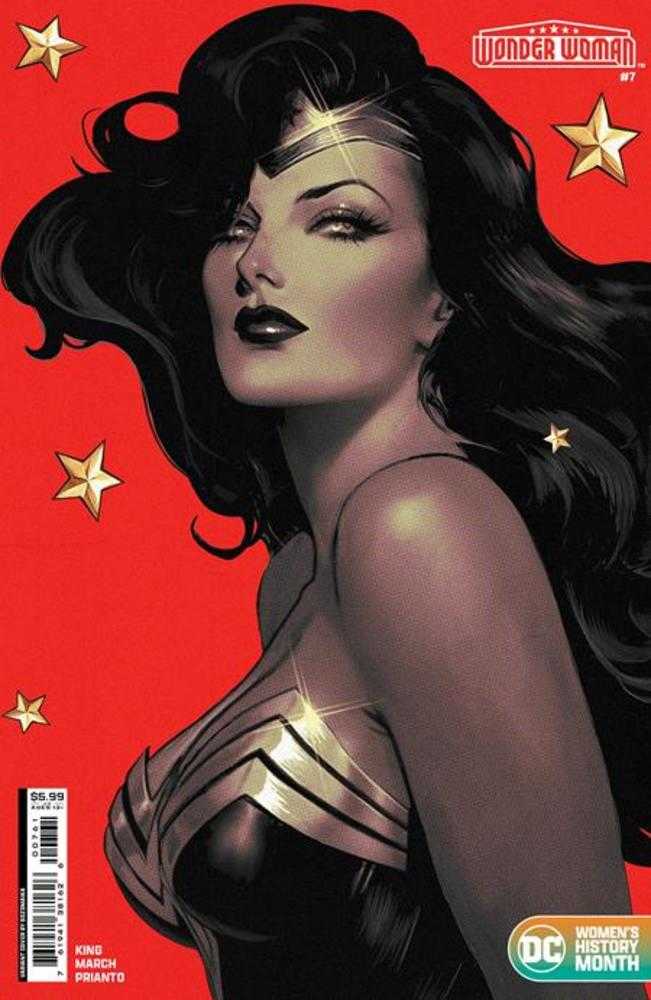 Wonder Woman #7 Cover D Sozomaika Womens History Month Card Stock Variant - gabescaveccc