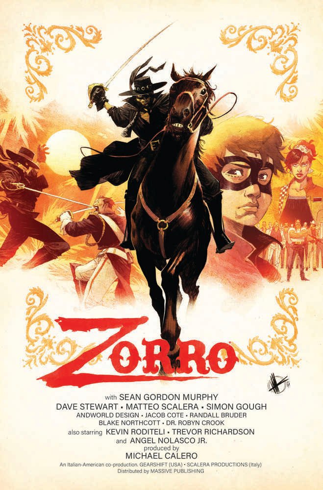 Zorro Man Of The Dead #1 (Of 4) Cover C Scalera Movie Poster H - gabescaveccc